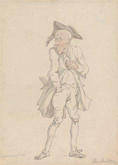 Ein Dichter aus Grub Street von Thomas Rowlandson